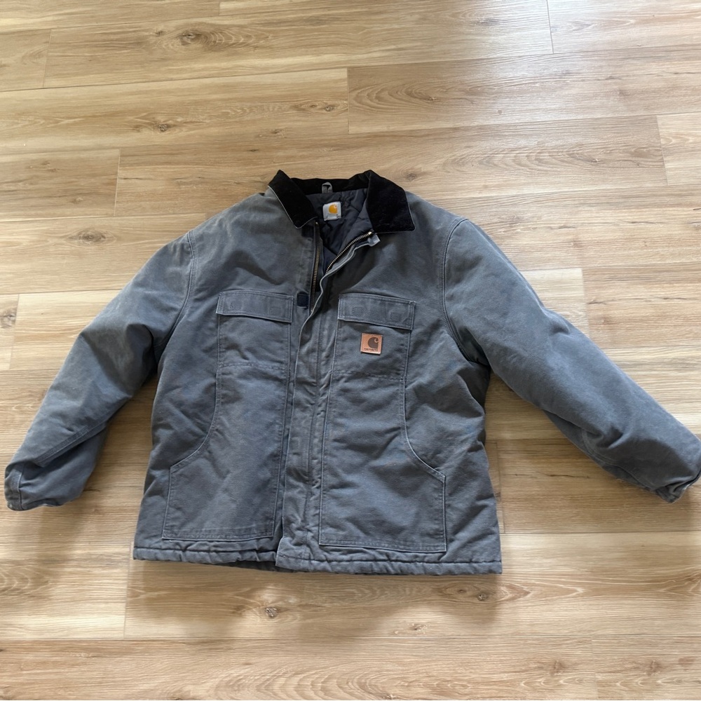 Carhartt Men's Charcoal Field Jacket —2XL